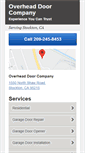 Mobile Screenshot of overheaddoorstockton.com