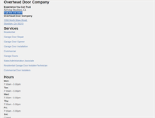 Tablet Screenshot of overheaddoorstockton.com